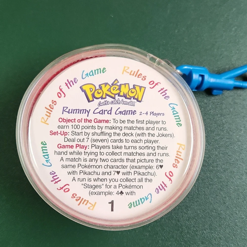 pokemon rummy card game Animal Treehouse Toys featuring charming designs and colours that appeal to both young and adult players Vintage 1999 Pokmon Round Pokball